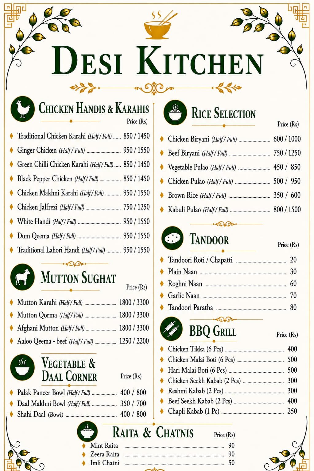 ARC Menu Page 2